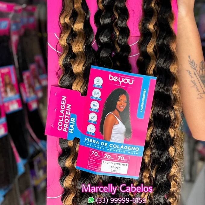 CABELO LACREI CROCHET FIBRA DE COLÁGENO -BE YOU