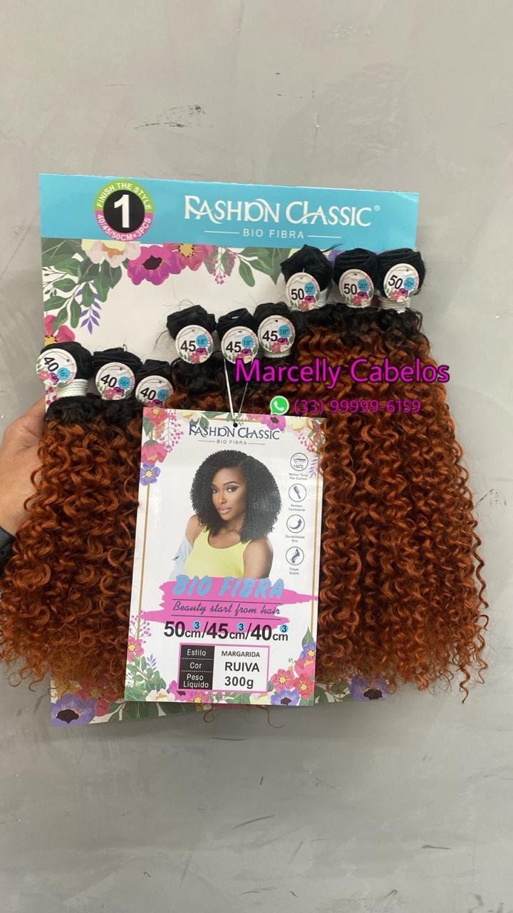 Cabelo Margarida Bio Fibra 50cm 300g Fashion Classic
